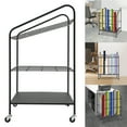 thumbnail image 5 of Mobile Blueprint Holder Storage Organizer, Paper Rolls Organizer, Floor Storage Rack, Roll Dsplay Rack for Posters, Maps, Papers, 5 of 15