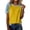 Yellow, variant on Helii Women's Color Block T Shirt – Raglan Sleeve T-Shirt, Crewneck Baseball Tee with Contrast Denim Sleeve, Loose Fit Soft Cotton Blend Casual T Shirts for Summer Blue,L