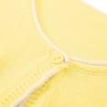 thumbnail image 6 of Girl Winter Coat Yourumao Girls Long Sleeve Bolero Cardigan Kids Button Closure Knitted Shrug Sweaters Spring Fall Cover Up Tops 3-10 Years Yellow,4 Years, 6 of 6