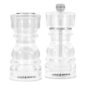 Cole & Mason London Acrylic Shaker & Mill Gift Set 5"