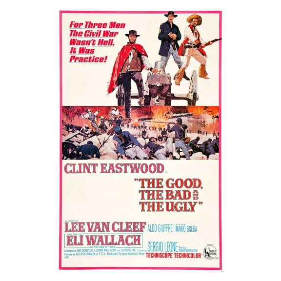 Best Posters Good The Bad The Ugly Movie Poster 11Inx17In Mini Poster 11x17 Poster Color Category: Multi, Unframed, Ages: Adults, Rectangle