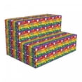 thumbnail image 1 of Hippie Foldable Mattress, Heart Peace, 74.8" x 35.4", Multicolor, by Ambesonne, 1 of 6