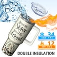 thumbnail image 3 of Excellent Sister Gift - 40oz Tumbler with Handle & Straw, Double Wall Insulation, Amazing Birthday Present for Sister, Best Friend, Women, Soul Sister, 3 of 5