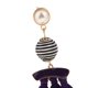 thumbnail image 5 of Las Mujeres Wedding Favorable Cuelga Los Pendientes Del Perno Behomain Joyería Púrpura Yinane Esmalte Borla Pendientes, 5 of 7