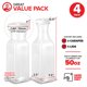 thumbnail image 2 of Jarra de plástico para zumo Stock Your Home Square de 1,5 L con tapa (juego de 4), 2 of 8