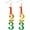 123, variant on Zephyriana Colorful ABC 123 READ Letter Shiny Acrylic Earrings Cute Handmade Book Glitter Dangle Drop Earrings for Women Teachers Appreciation Day Gifts