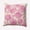 Orchid, variant on Simply Daisy 16 in x 16 in Vintage Pink Blush Coral Polyester Throw Pillow