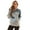 Tie Dye Navy Blue and Grey Swirl, variant on Women's Loop Terry Tie Dye Hoodie (Tie Dye Black Grey, Large)