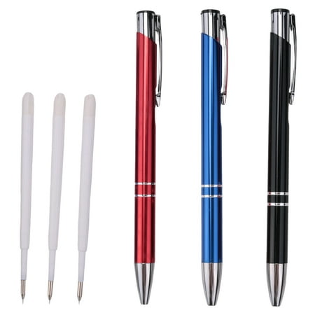 

3 Pieces Air Release Weeding Tool Pen Air-Release Pen Retractable Vinyl Tool Pen with Replace Refill for HTV Vinyl Craft