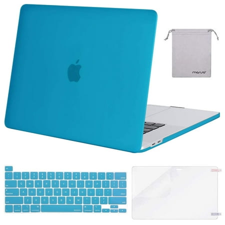 Mosiso 4 in 1 Macbook Pro 16 Inch Case 2020 2019 Release A2141,Hard Shell Case Cover for MacBook Pro 16 with Touch Bar&Touch ID, Aqua Blue
