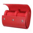 thumbnail image 1 of Estuche de viaje para relojes de cuero PU Uxcell, slot portátil para relojes de cuero para Navidad rojo 15cm, 1 of 6