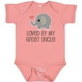 thumbnail image 3 of Inktastic My Great Uncle Loves Me Boys or Girls Baby Bodysuit, 3 of 5