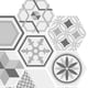 thumbnail image 4 of 10 piezas de mosaico hexagonal antideslizante para suelo, pared, cocina y baño 3, 4 of 9