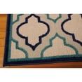 thumbnail image 4 of 5â€™ x 8â€™ Navy Blue Trellis Indoor Outdoor Area Rug, 4 of 4