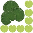 thumbnail image 3 of BRIGHTFUFU 10 piezas 18 CM decoración de piscina flotante agua decorativa acuario estanque de peces paisaje hoja de loto (verde), 3 of 8