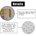 thumbnail image 6 of 4PCS Pink Rose Peony Floral Shower Curtain Sets with Rugs, Waterproof Fabric Black Shower Curtain, Spring Purple Hydrangea Flower Butterfly Green Leaves Plant Garden Girls Women Bathroom Decor, 6 of 7