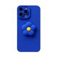 thumbnail image 1 of Funda suave con flores en 3D para iPhone, carcasa bonita, coreana, francesa, Color caramelo, Simple, azul Klein, para iPhone 14, 13, 12, 11 Pro Max, X, XS, XR, 8 plus Fivean unisex, 1 of 2