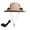 Khaki, variant on Sun Hat with 2 Solar Fans, Wide Brim Solar Fan Hat, USB Charging,2 Speeds, Mens & Women Summer UV Protection Wide Brim Fishing Cowboy Hats, Hiking Fishing Visors Hat with Fan