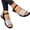 Silver, variant on Gpaecead Women Open Toe Roman Flat Sandals Non Slip Comfortable Spring Summer Beach Casual Versatile,Brown