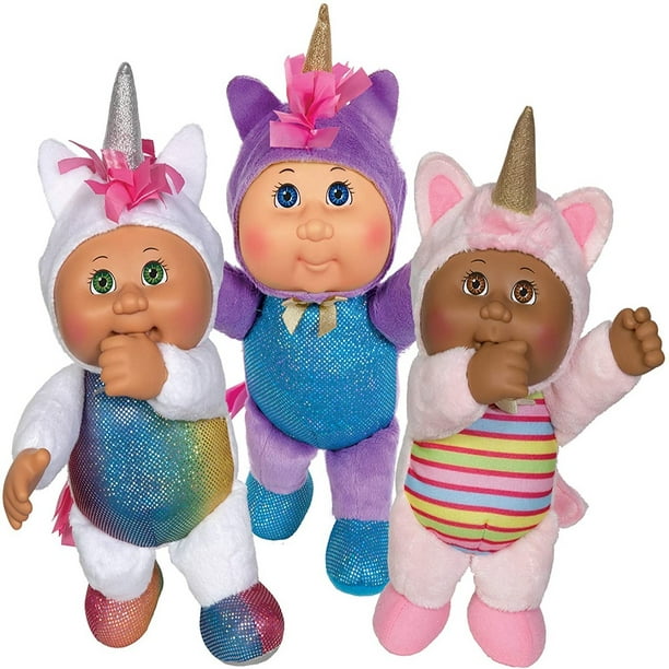 Download Cool Gadget Gift Cabbage Patch Kids Cuties Fantasy Friends 9 3 Pack Realistic Cpk Babies Dressed As Magical Unicorns Collectible Dolls Walmart Com Walmart Com