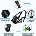 thumbnail image 3 of Pitbull Muzzle for Large Medium Sized Dogs to Prevent Biting Scavenging, Basket Muzzle for Rottweiler Staffordshire Terrier in Grooming Training, Allow to Pant Drink, Lightweight and Sturdy, 3 of 6
