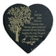 thumbnail image 1 of Yuarrent Piedra conmemorativa de duelo Piedras decorativas en forma de corazón Adorno Regalos de simpatía Accesorio Pasillo doméstico Jardín y Patio Árbol Tamaño 20x20cm, 1 of 6