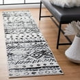 thumbnail image 2 of SAFAVIEH Mercer Sabella Boho Geometric Area Rug, Ivory/Charcoal, 9' x 12', 2 of 7