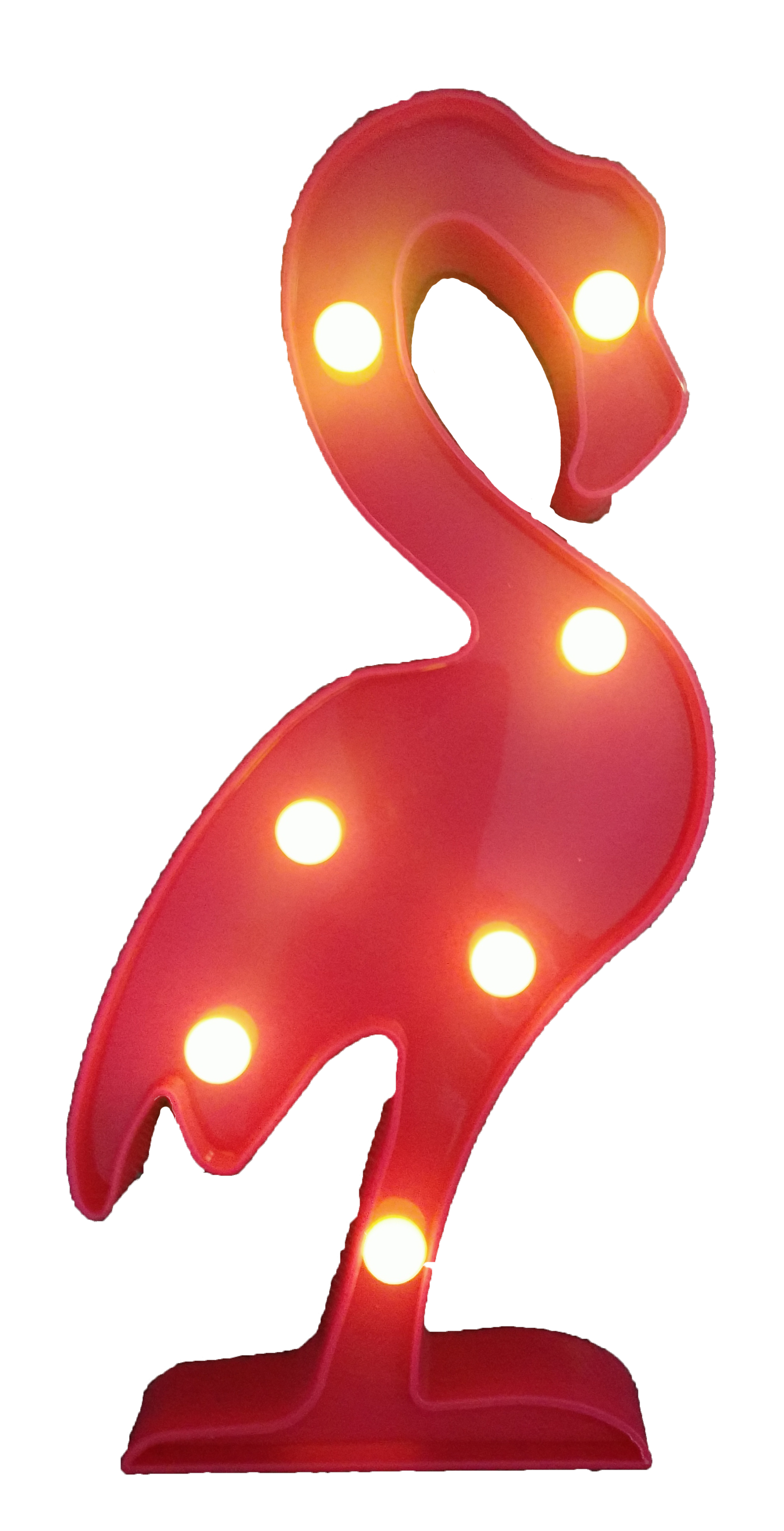 Flamingo Light with 7 lights. It runs by 2AA Batteries. Night Light