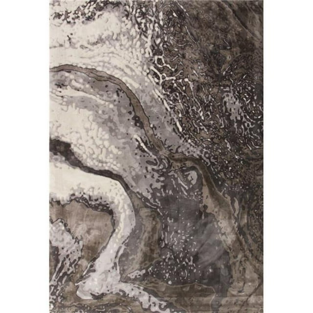 Art Carpet 841864116311 4 x 6 ft. Titanium Collection Geode Woven Area Rug, Gray