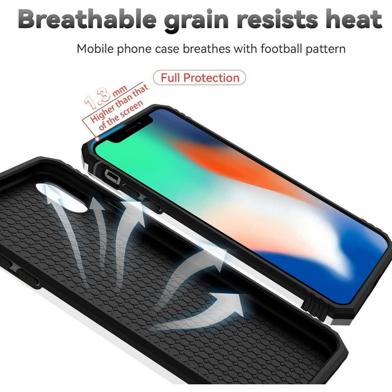 for iPhone XS Max Case with Camera Lens Cover Screen Protector