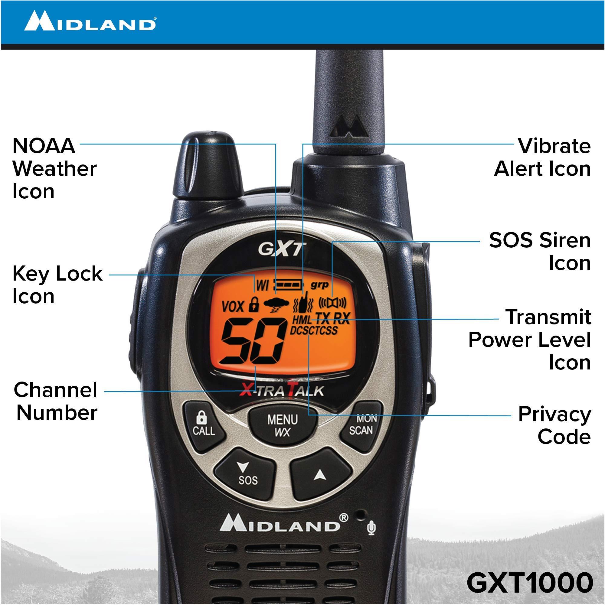 Midland GXT1000X3VP4 50-Channel GMRS Walkie Talkie 3-Pack photo 6
