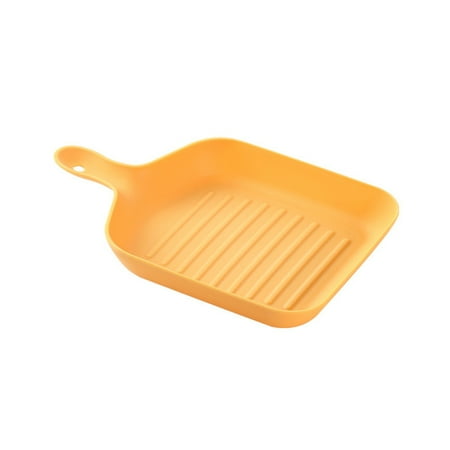 

Papaba Spit Bone Dish Handle Design Smooth Edge Great BPA Free Fruit Dessert Snack Plate Serving Tray