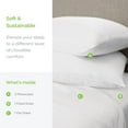 thumbnail image 2 of Cariloha Aloha Soft 4-Piece Sheet Set | White | Twin XL | Made from 100% Viscose derived from Bamboo |, 2 of 6