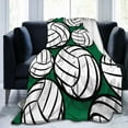 thumbnail image 2 of Volleyball Throw Blanket - Soft, Comfy, Lightweight, Warm, Fuzzy, Anti-Pilling Flannel Plush Blanket for Couch, Travel, Bedroom, Outdoor 50in×60in, 2 of 6