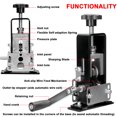 thumbnail image 3 of Wire Stripper Manual Wire Stripping Tool Electric Cable Peeling Machine with Hand Crank Support Use with Hand Electric Drill Wire Stripper, 3 of 5