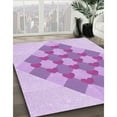thumbnail image 2 of Ahgly Company Indoor Square Patterned Tyrian Purple Area Rugs, 7' Square, 2 of 6