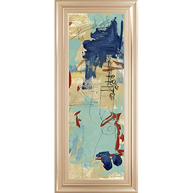 Classy Art Composition 4A par Melissa Wang Encadrée Impression Murale Art Bleu