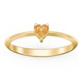 thumbnail image 2 of Heart Birthstone Ring - Citrine (November), 2 of 6