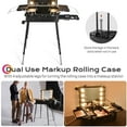 thumbnail image 3 of Byootique Rolling Makeup Case 24 Inch LED Lighted Mirror Cosmetic Travel Trolley, 3 of 10