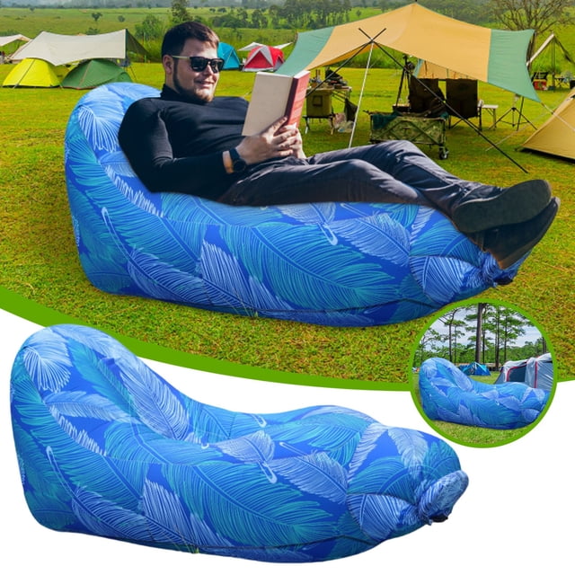 BotaniNest Recliner Outdoor Beach Fast Folding Camping Sleeping Inflatable Sofa Proof Air Cushion Portable