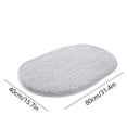 thumbnail image 3 of Christmas Savings! Caoblia Rugs for Bedroom Oval Non-Slip Solid Color Fluffy Area Rug for Living Room Bedroom Dining Room Hallway Office Kitchen Entryway Non-Shedding & Easy Care Rug, 3 of 8