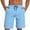 Sky Blue, variant on Dxzfnsa Men's Athletic Shorts Fashion Quick Dry Elastic Drawstring Waist Summer Mens Casual Solid Color Shorts with Pockets Breathable Running Sports Shorts