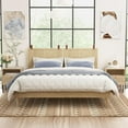 thumbnail image 3 of Boho Nightstand Set of 2 with Rattan Door - Wood Bedside Table for Bedroom, 3 of 9