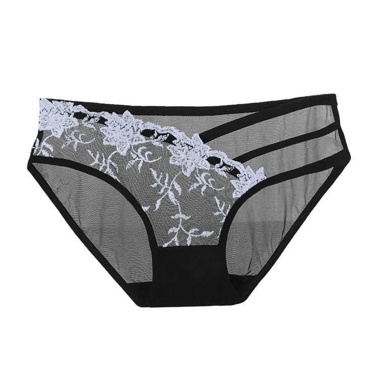 Womens Sexy Underwear Microfiber Lace Bikini Panties Women Panties