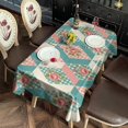 thumbnail image 2 of Pioneer Flower Floral Print Pattern Rectangle Tablecloth 60"x120", Waterproof Polyester Table Cloth, Wipeable Spillproof for Dining Camping Indoor Outdoor, 2 of 6