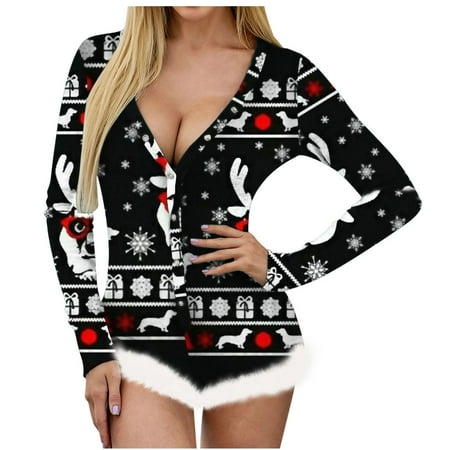 

AXXD Pajamas For Women Christmas Dressy Mid-Length Camouflage Turndown Collar Silk Pajamas For Women Fall Autumn Mom Pajamas Set For Women