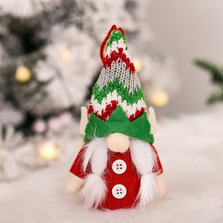 

Christmas Decorations Rudolph Doll Luminous Pendant Creative Faceless Tabletop Home Decor Cute Plush Gnome Ornament Holiday Party Props Decorati Tree Lights Set Accessories