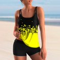 thumbnail image 2 of Women Conservative Print Strappy Back Set Two Piece Swimsuits Swimdress, 2 of 5