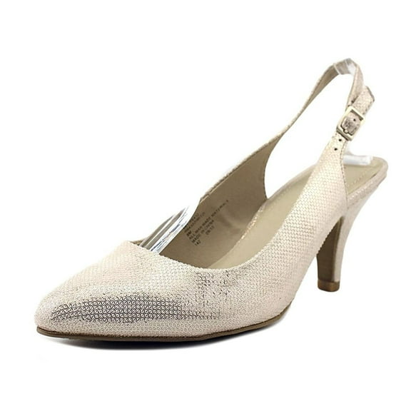 RIALTO Women's Mitzi Slingback,Champagne Glitter Polyurethane,US 5 M
