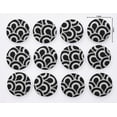 thumbnail image 3 of IBA Indianbeautifulart Black Decorative Buttons For Sewing Crafting Scales Geometric Printed Canvas Fabric&nbsp;1 Inch Buttons For Sewing Pack Of 50, 3 of 7